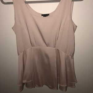 Theory silk nude top (size small)